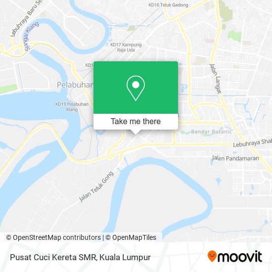 Peta Pusat Cuci Kereta SMR