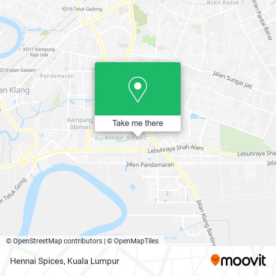 Hennai Spices map