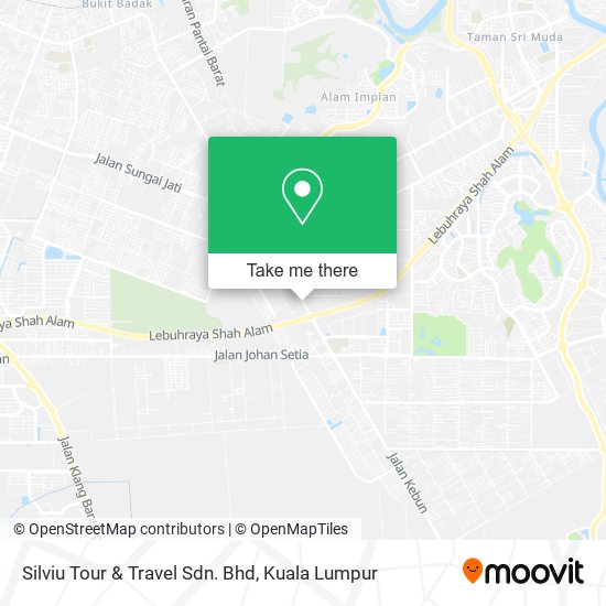 Peta Silviu Tour & Travel Sdn. Bhd