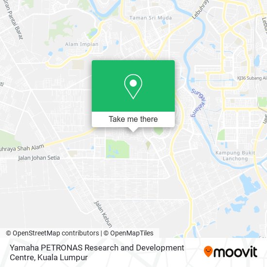 Yamaha PETRONAS Research and Development Centre map