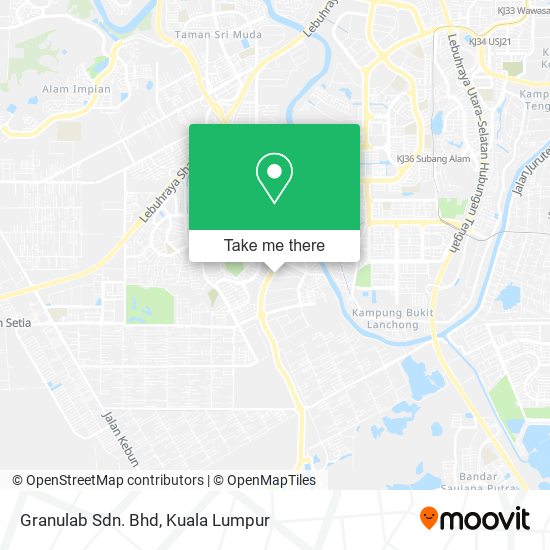 Granulab Sdn. Bhd map