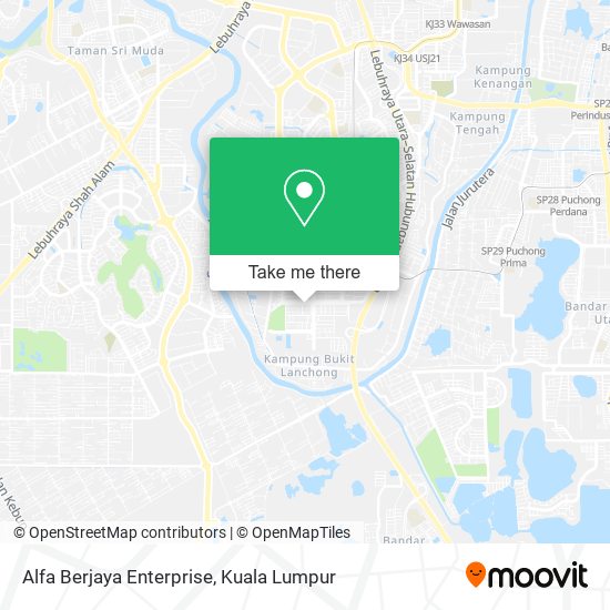 Alfa Berjaya Enterprise map