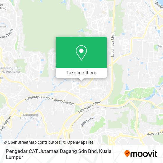 Pengedar CAT Jutamas Dagang Sdn Bhd map