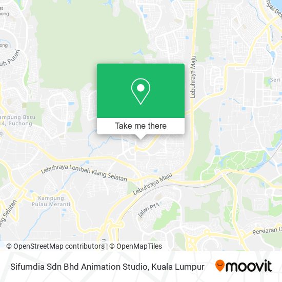 Sifumdia Sdn Bhd Animation Studio map
