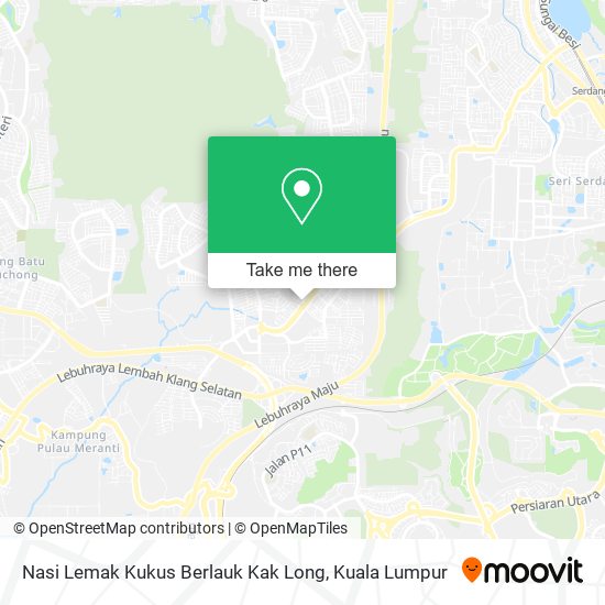 Nasi Lemak Kukus Berlauk Kak Long map