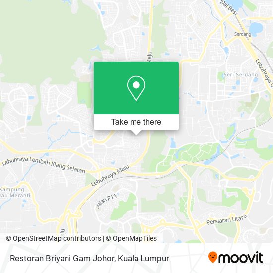 Restoran Briyani Gam Johor map