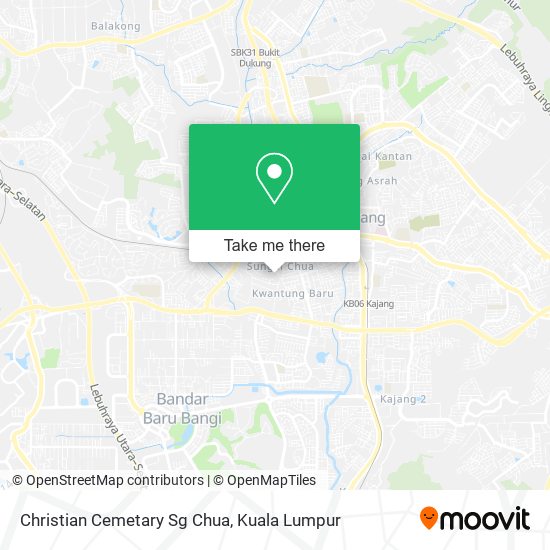 Peta Christian Cemetary Sg Chua