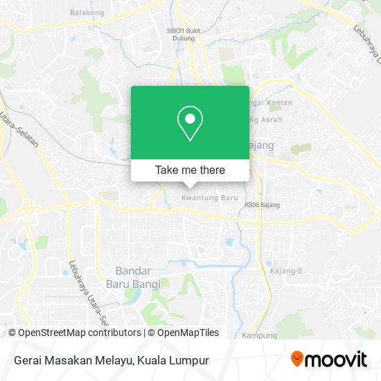 Peta Gerai Masakan Melayu