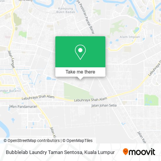 Peta Bubblelab Laundry Taman Sentosa