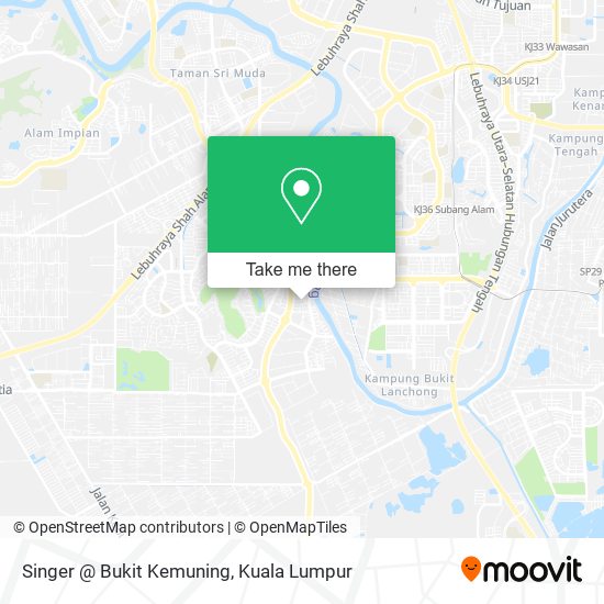 Singer @ Bukit Kemuning map
