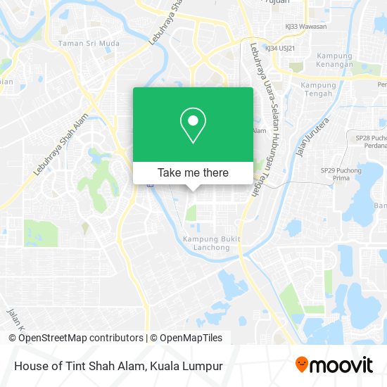 House of Tint Shah Alam map