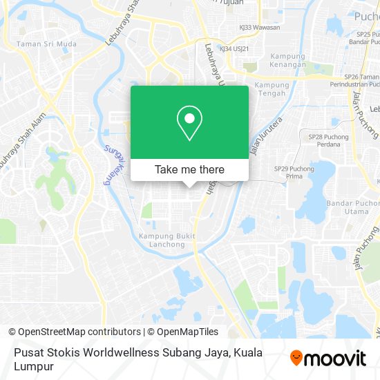 Pusat Stokis Worldwellness Subang Jaya map