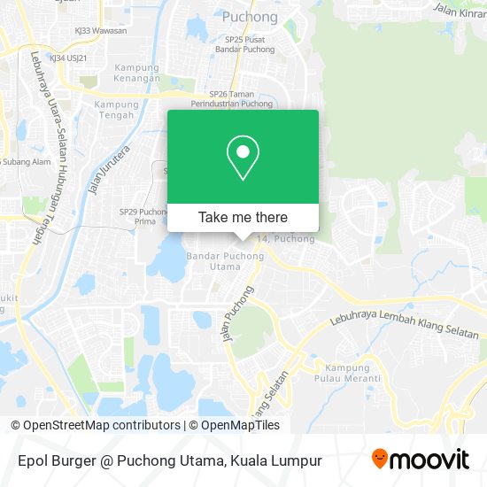 Epol Burger @ Puchong Utama map