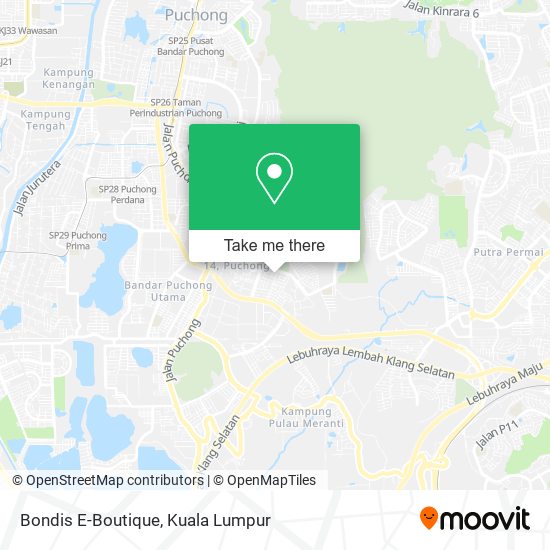 Bondis E-Boutique map