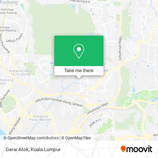 Gerai Atok map