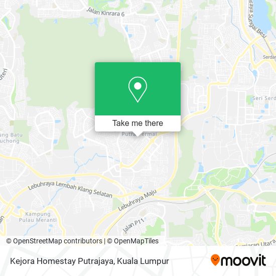 Peta Kejora Homestay Putrajaya