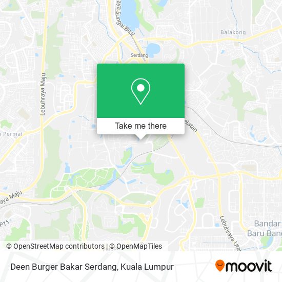 Deen Burger Bakar Serdang map