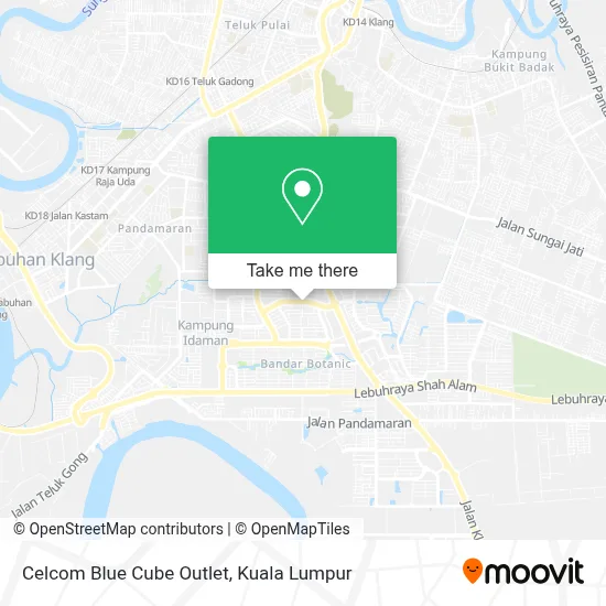 Celcom Blue Cube Outlet map