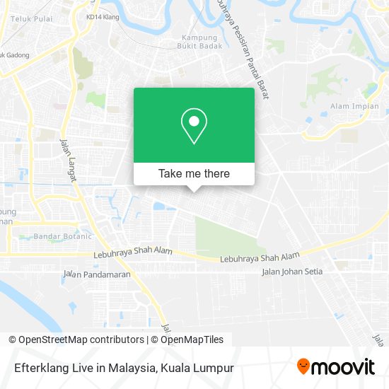 Efterklang Live in Malaysia map