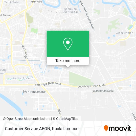 Customer Service AEON map