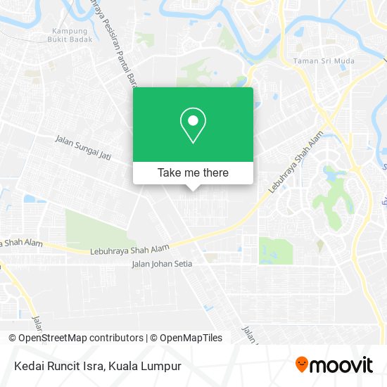 Kedai Runcit Isra map