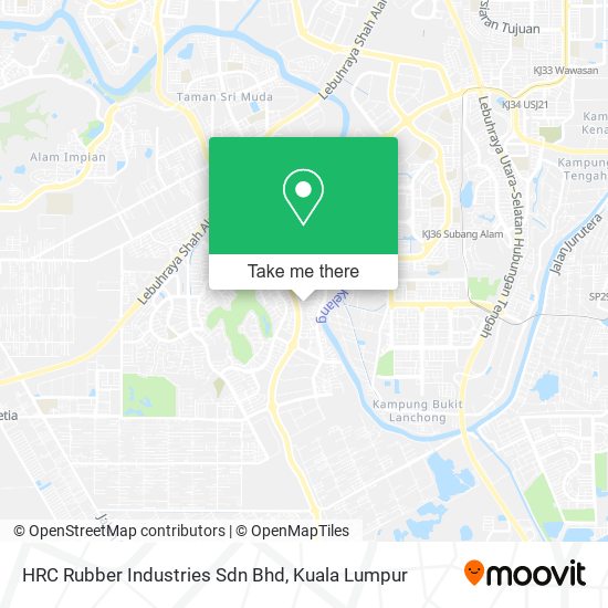 HRC Rubber Industries Sdn Bhd map