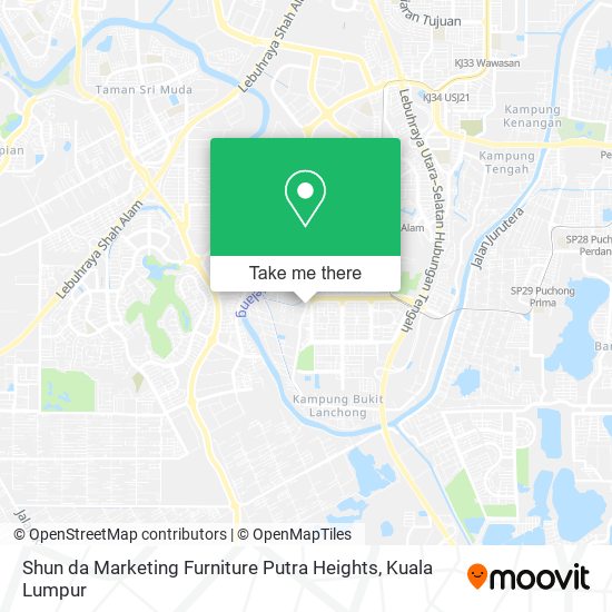 Shun da Marketing Furniture Putra Heights map