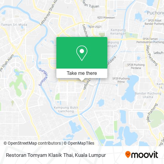 Restoran Tomyam Klasik Thai map