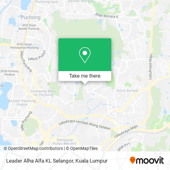 Leader Alha Alfa KL Selangor map