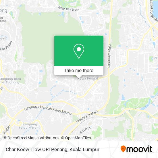 Peta Char Koew Tiow ORI Penang