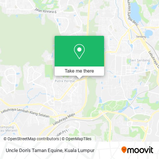 Uncle Don's Taman Equine map