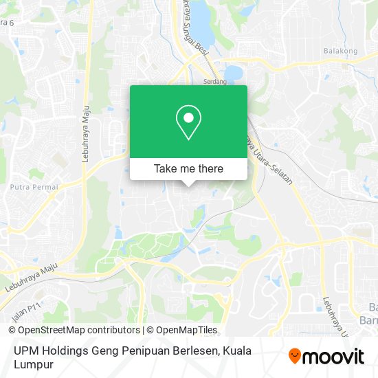 Peta UPM Holdings Geng Penipuan Berlesen