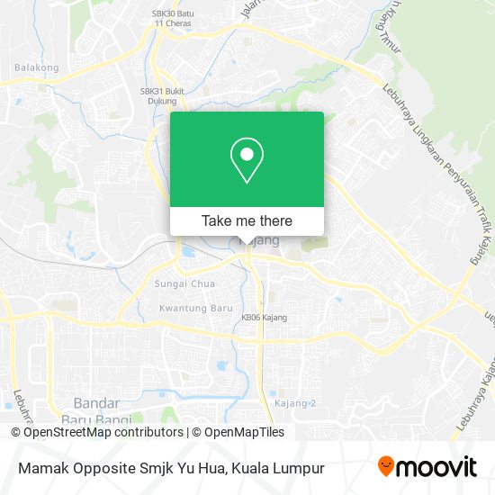 Peta Mamak Opposite Smjk Yu Hua