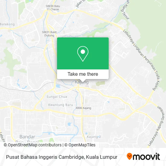 Peta Pusat Bahasa Inggeris Cambridge