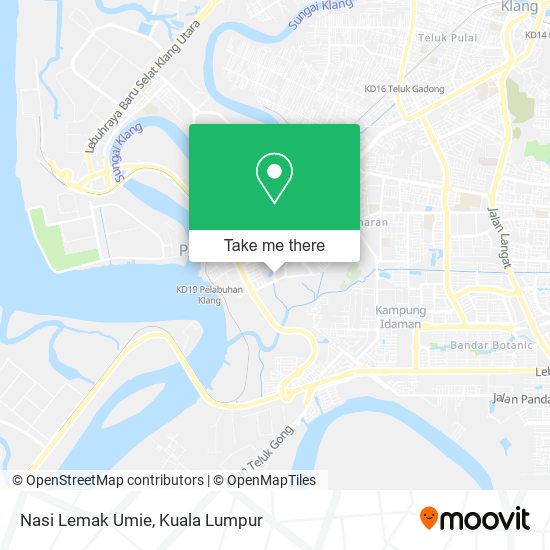 Nasi Lemak Umie map