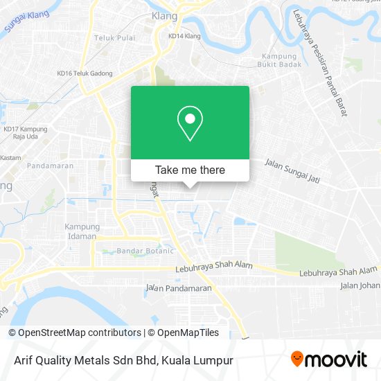 Peta Arif Quality Metals Sdn Bhd