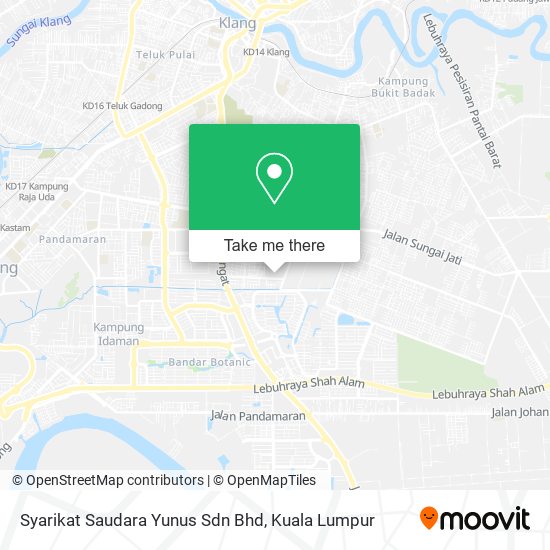 Syarikat Saudara Yunus Sdn Bhd map