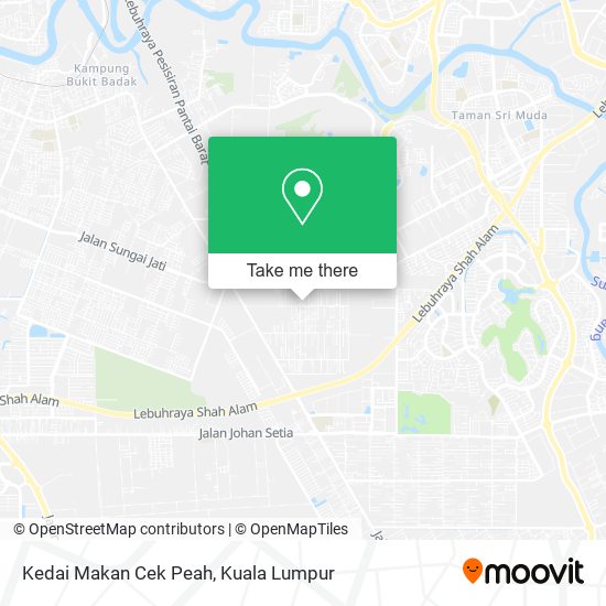 Kedai Makan Cek Peah map