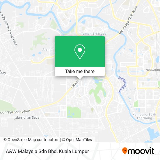 Peta A&W Malaysia Sdn Bhd