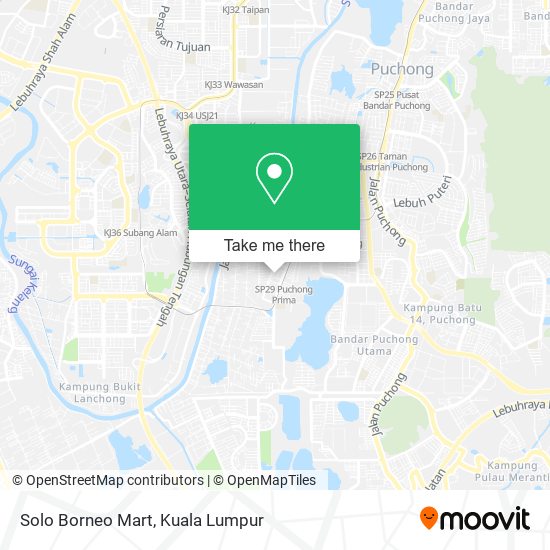 Solo Borneo Mart map