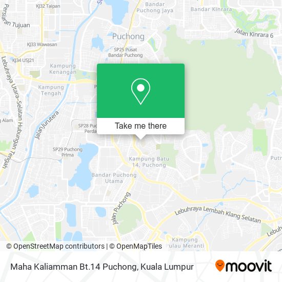 Maha Kaliamman Bt.14 Puchong map