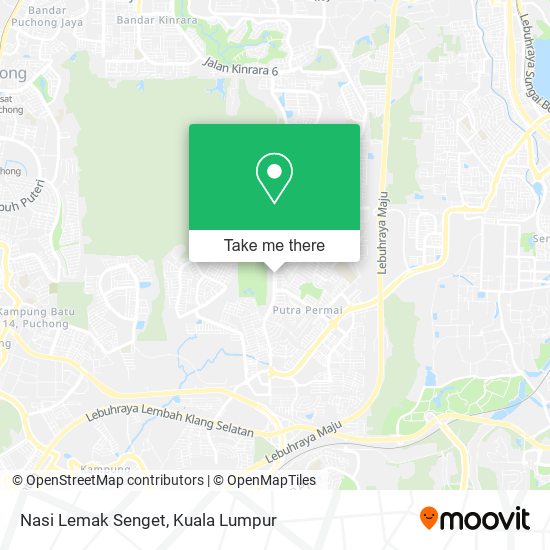 Nasi Lemak Senget map