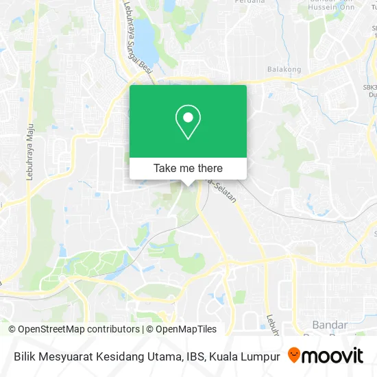 Peta Bilik Mesyuarat Kesidang Utama, IBS