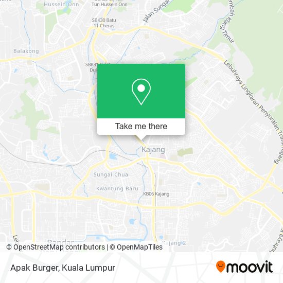 Apak Burger map