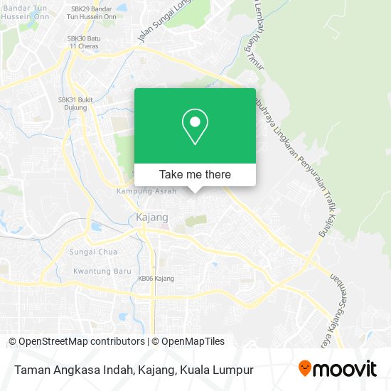Taman Angkasa Indah, Kajang map