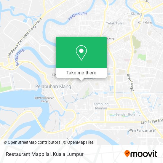 Restaurant Mappilai map