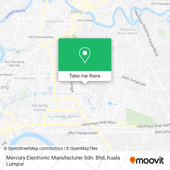 Mercury Electronic Manufacturer Sdn. Bhd map