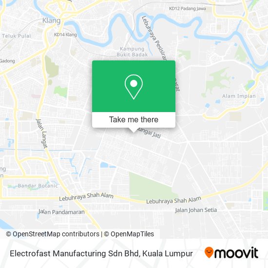 Electrofast Manufacturing Sdn Bhd map