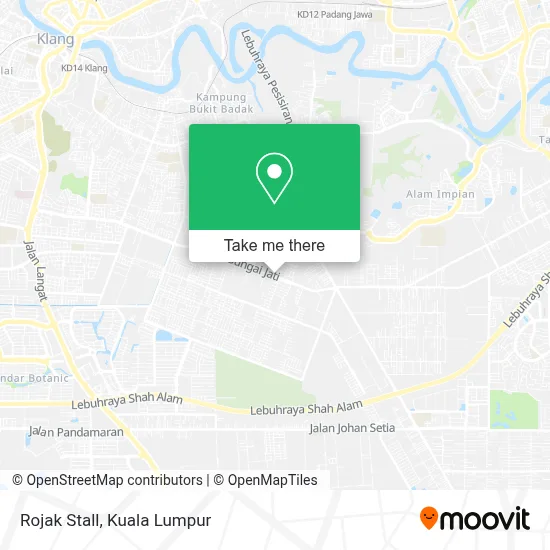 Rojak Stall map