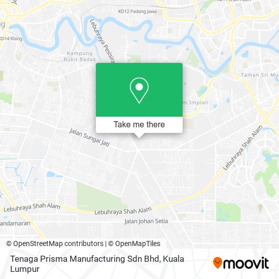 Tenaga Prisma Manufacturing Sdn Bhd map